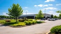 cars office building parking lot Royalty Free Stock Photo