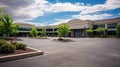 cars office building parking lot Royalty Free Stock Photo