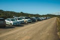 Cars parked at Aparados da Serra National Park