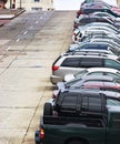 Cars Parked on the Hill