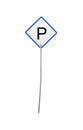 Cars parking sign isolated