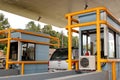 Cars passing through the Tsitsikamma toll gate on the N2 national road Royalty Free Stock Photo