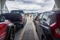 Cars and People on Ferryboat ride to Seattle