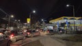 Cars queue for petrol - Panic buying - Romania - Informational war - Eastern Europe Royalty Free Stock Photo