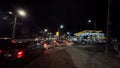 Cars queue for petrol - Panic buying - Romania - Informational war - Eastern Europe Royalty Free Stock Photo