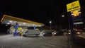 Cars queue for petrol - Panic buying - Romania - Informational war - Eastern Europe Royalty Free Stock Photo