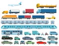Cars, railroad, and heavy goods llustration