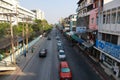 Cars on Ramkhamhaeng 24 Road in Thailand, 3 March 2020