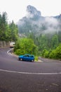 Cars on the road, is one of the most spectacular drives in country