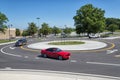 Cars in roundabout