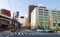 Cars run on street in Kamakura, Japan