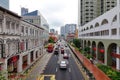 Cars on street in Singapore