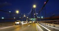 Cars traffic on bridge Royalty Free Stock Photo