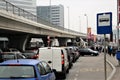 Cars on traffic, in Bucharest, Romania.
