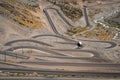 Switchbacks in the chilean Andes Royalty Free Stock Photo