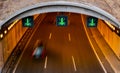 Cars tunnel entrance Royalty Free Stock Photo