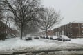 Cars under snow in Brooklyn after massive Winter Storm