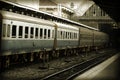 Cars wait for passengers at the old station in Bangkok