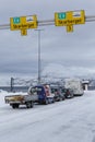 Cars waiting for ferry crossing Royalty Free Stock Photo