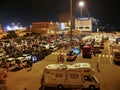 Cars waiting for ferry in Livorno (Leghorn) harbour