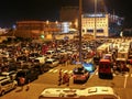 Cars waiting for ferry in Livorno (Leghorn) harbour