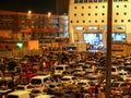 Cars waiting for ferry in Livorno (Leghorn) harbour