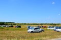 Cars waiting near Sinca Veche cave monastery