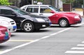 Cars waiting traffic lights