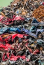 Cars were scrapped Royalty Free Stock Photo