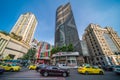 Busy and bustling traffic on streets in Chongqing