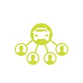 Carsharing vector icon on white