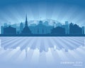 Carson City Nevada city skyline vector silhouette Royalty Free Stock Photo