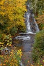 Carson Creek Falls in Autumn in North Carolina Royalty Free Stock Photo