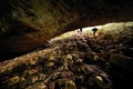 Cioclovina Cave in the Carstic Ponorici - Cioclovina Complex Royalty Free Stock Photo