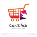 Cart Click Logo Design Template