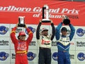 Cart Drivers Alex Zanardi, Michael Andretti, and Greg Moore Royalty Free Stock Photo