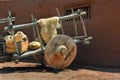 Cart With Huge Wooden Wheels