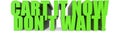 Cart It Now Dont Wait!, 3d text