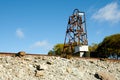 Cart Rails in Abandoned Old Mining Operation Royalty Free Stock Photo