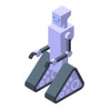 Cart robotics icon isometric vector. Smart tech