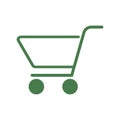 Cart shopping icon. Retail market button vector Royalty Free Stock Photo