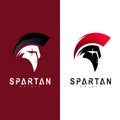 Spartan logo and gladiator design illustration