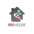 Animal bee logo and home design template, Animal abstract logos Royalty Free Stock Photo