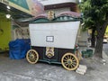 A cart to sell martabak (traditional Indonesian food).