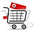 Cart vector icon