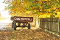 Cart in a village in Ukraine Royalty Free Stock Photo