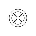 Cart, wheel outline icon. Can be used for web, logo, mobile app, UI, UX