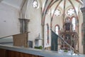 CARTA, ROMANIA - 13 AUGUST, 2017: The interior of a chatolic church Royalty Free Stock Photo