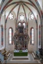 CARTA, ROMANIA - 13 AUGUST, 2017: The interior of a chatolic church Royalty Free Stock Photo
