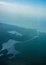 Cartagena Aerial View from Window Plane